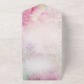 オールインワン誕生日ティーパーティの招待状 オールインワン招待状 (外側)