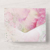 オールインワン誕生日ティーパーティの招待状 オールインワン招待状 (裏面)