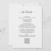 オールインワン赤面ピンクローズ金ゴールドフレーム結婚ズ 招待状 (裏面)