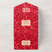 オールインワン80中国の誕生日招待状 オールインワン招待状 (外側)