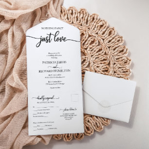 オールインワン ウェディング インビテーション(結婚式の招待状)+RSVP ポストカード