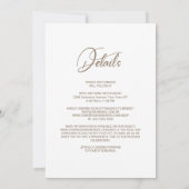 オールインワン エレガントクリーム フローラル ウェディング 招待状 (裏面)