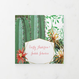 オールインワン カクタス サキュレント ウェディング 招待状