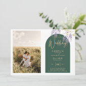 オールインワン フォト ウェディング 予算 桐 QRコード ご案内 招待状 (スタンド正面)