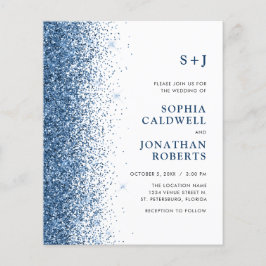 オールインワン モノグラム グリッター 結婚式招待状 (予算に最適な)