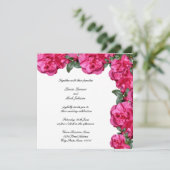 オールインワン、植物性明るい赤紫色ツツジ 招待状 (スタンド正面)