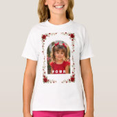 オールインワン 誕生日Tシャツ 女の子 4歳 Tシャツ (正面)