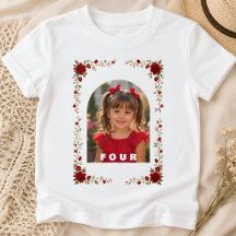 オールインワン 誕生日Tシャツ 女の子 4歳