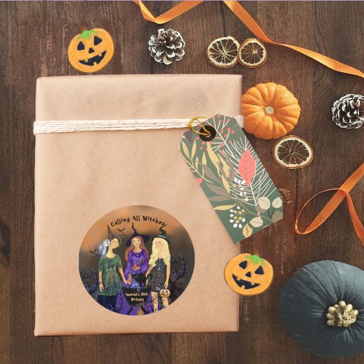 オールウィッチハロウィーン誕生日 ラウンドシール