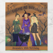 オールウィッチハロウィーン誕生日 ワインラベル (シングルラベル)