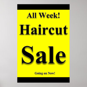 オールウィークヘアカット販売美しいサロンポスター ポスター