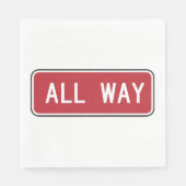 オールウェイクラシック通り赤信号 スタンダードランチョンナプキン (正面)