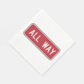 オールウェイクラシック通り赤信号 スタンダードランチョンナプキン (角)