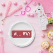 オールウェイクラシック通り赤信号 ペーパープレート (パーティー)