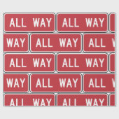 オールウェイクラシック通り赤信号 ラッピングペーパー (フラット)