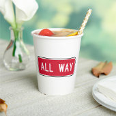 オールウェイクラシック通り赤信号 紙コップ