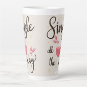 オールウェイ独身のクリスマスラテマグカップ カフェラテマグ (正面)