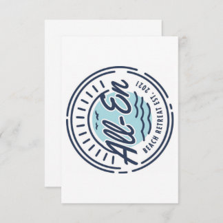 オールエンビーチリトリートサンキューカード サンキューカード