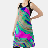 オールオカラフルーバープリント エプロン (インサイチュ)