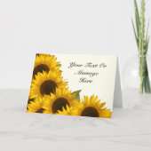 オールオケージョン カスタマイズ サンキュー カード(ひまわり) カード (正面)