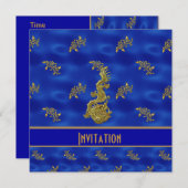 オールオケージョン ジグザグ アジアン ブルー 招待状 (正面/裏面)
