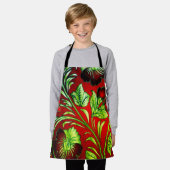 オールオスタイリッシューバープリントエプロン エプロン (着用した状態)