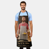 オールオパーソナライズされたーバープリントエプロン エプロン (着用した状態)