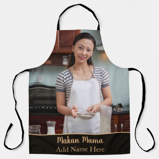 オールオパーソナライズされたーバープリントエプロン エプロン (正面)
