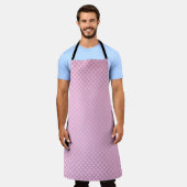 オールオーバーピンクオンピンクハートキッチンエプロン エプロン (着用した状態)