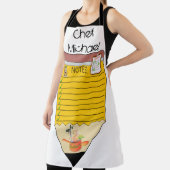 オールオーバープリントエプロンシェフ エプロン (インサイチュ)