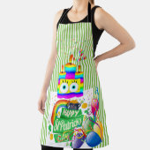 オールオーバープリントエプロンハッピーバースデーセントパトリック エプロン (インサイチュ)