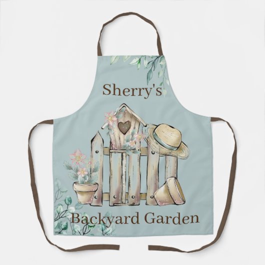 オールオーバープリントエプロンバックヤードガーデン エプロン (正面)