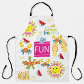オールオーバープリントエプロンビーチハウスおもしろい エプロン (正面)