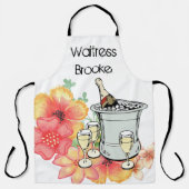 オールオーバープリントエプロンフローラシャンパン エプロン (正面)