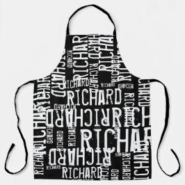 オールオーバープリントエプロン名付き エプロン