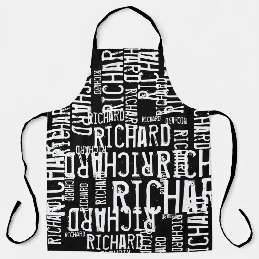 オールオーバープリントエプロン名付き エプロン (正面)