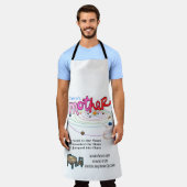 オールオーバープリントエプロン幸せな母の日 エプロン (着用した状態)