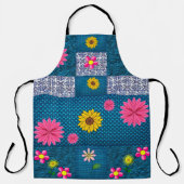 オールオーバープリントエプロン花フローラ エプロン (正面)