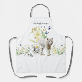 オールオーバープリントエプロン虎 エプロン