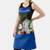 オールオーバープリントエプロン雪だるま歌…ラ・ラ! エプロン (インサイチュ)