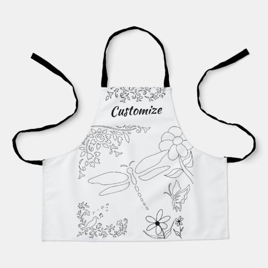 オールオーバープリントエプロン エプロン (正面)