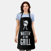 オールオーバープリントエプロン エプロン (着用した状態)