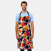 オールオーバープリントエプロン エプロン (着用した状態)