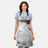 オールオーバープリントエプロン エプロン (着用した状態)