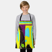 オールオーバープリントエプロン エプロン (着用した状態)