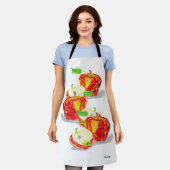 オールオーバープリントエプロン エプロン (着用した状態)