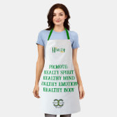 オールオーバープリントエプロン エプロン (着用した状態)