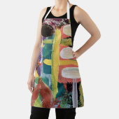 オールオーバープリントエプロン、キャンディウッドデザイン中 エプロン (インサイチュ)