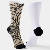 オールオーバープリントエプロン ソックス (傾斜あり)