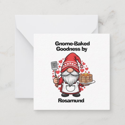 オールオーバープリントエプロン ノートカード (正面)